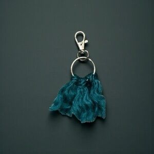 Elegant Teal Keychain Accessory